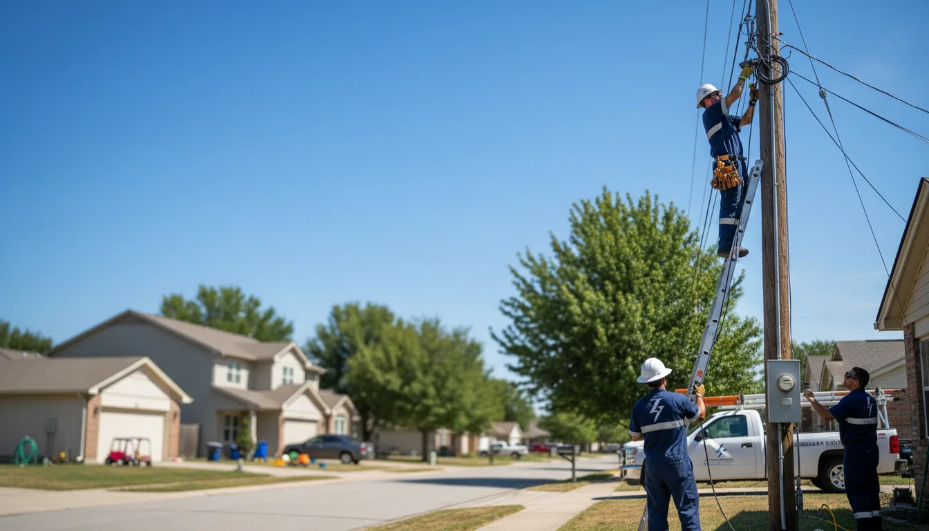 Residential electrician providing installation services in Grambling, LA